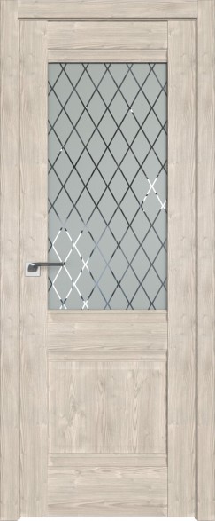 Дверь 2XN матовое ромб 800*2000 Каштан светлый