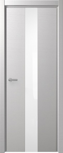 Дверь Н-4 белый лак 800*2000 Дуб французский сильвер