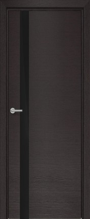 Дверь Н-2 черный лак 800*2000 Дуб французский темный