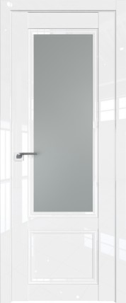 Дверь 129L матовое 800*2000 Белый люкс