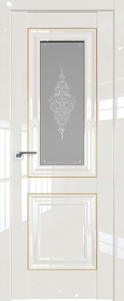 Дверь 28L графит кристалл 800*2000 Магнолия люкс золото