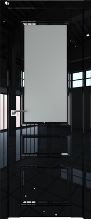 Дверь 131L мателюкс матовое 800*2000 Черный люкс