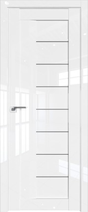 Дверь 17L графит 800*2000 Белый люкс
