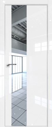 Дверь 5LK зеркало 800*2000 Белый люкс матовая с 4-х сторон зпп Eclipse зпз 190