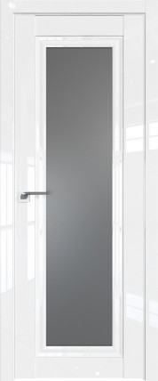 Дверь 121L графит 800*2000 Белый люкс
