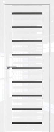 Дверь 76L графит 800*2000 Белый люкс