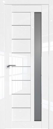 Дверь 37L графит 800*2000 Белый люкс