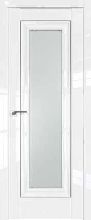 Дверь 24L матовое 800*2000 Белый люкс серебро
