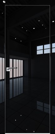 Дверь 1LK 800*2000 Черный люкс матовая с 4-х сторон Eclipse 190